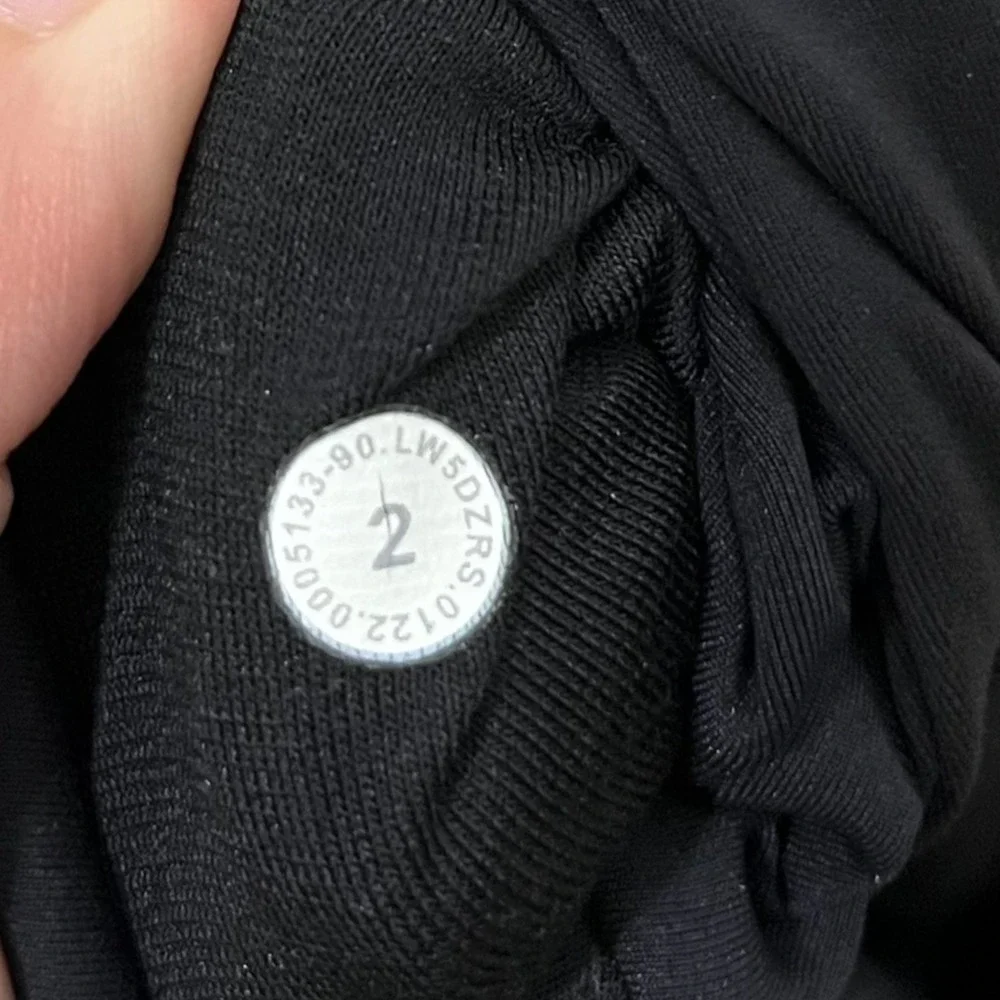 lululemon Wunder Train Contour Fit Tight Womens 2 Black 25 Everlux LW5DZRS